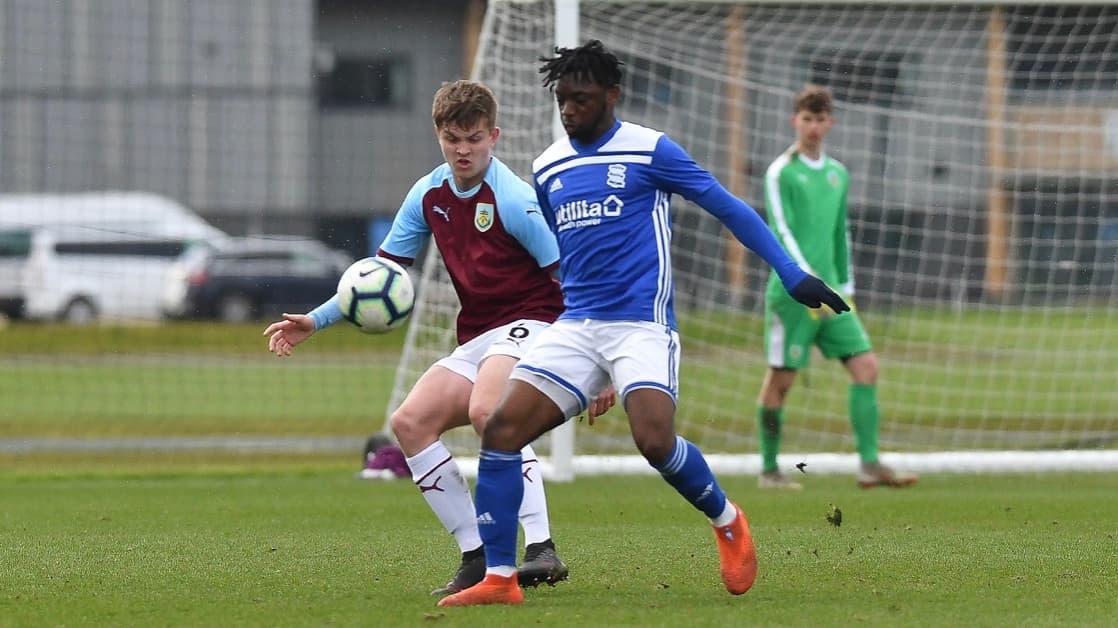 Academy match action from Nick Okoro's playing days