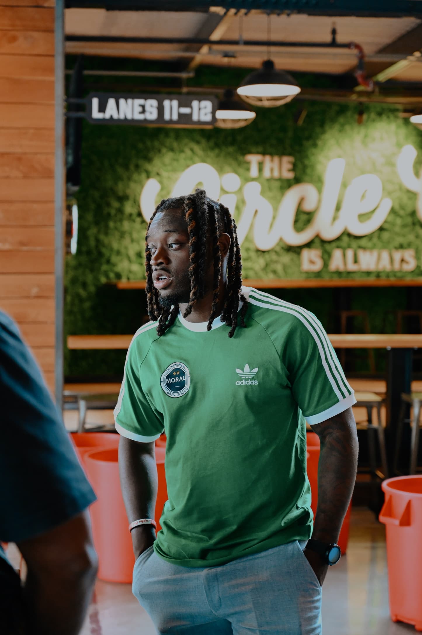 Nick Okoro at a team gathering